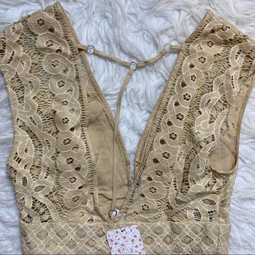 π₯SOLDπ₯ Free People One Million Lovers Mini Dress Cream 2 - Picture 11 of 16